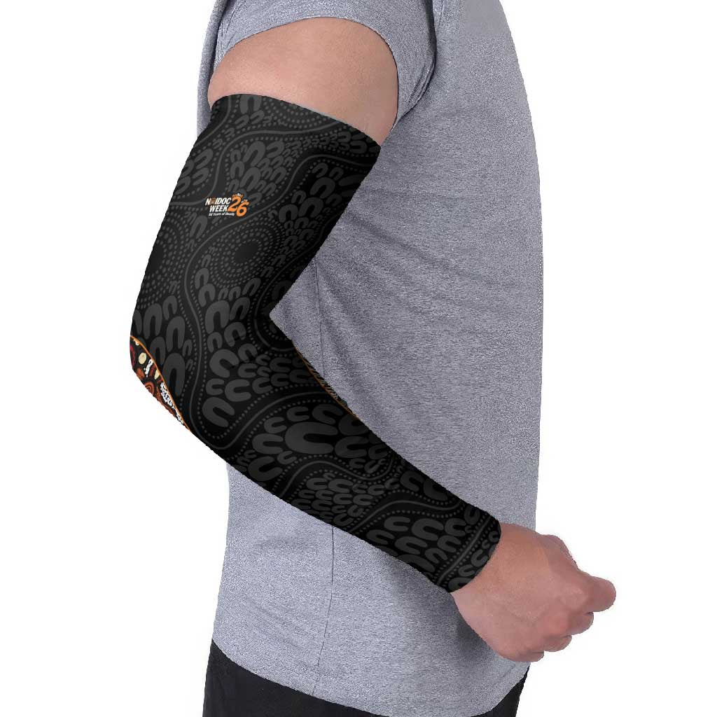 Personalised NAIDOC Deadly 50 Years Arm Sleeves Minimalist Aboriginal Art