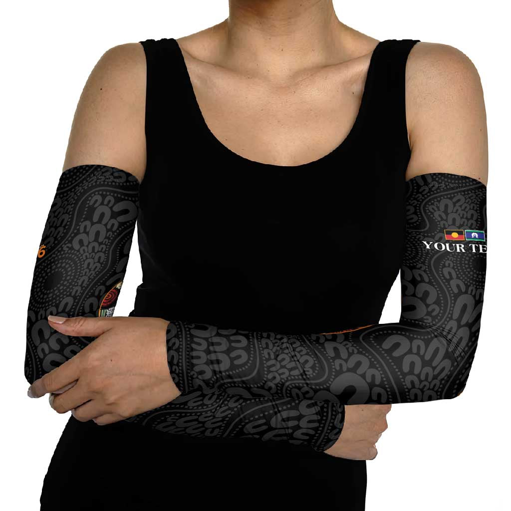 Personalised NAIDOC Deadly 50 Years Arm Sleeves Minimalist Aboriginal Art