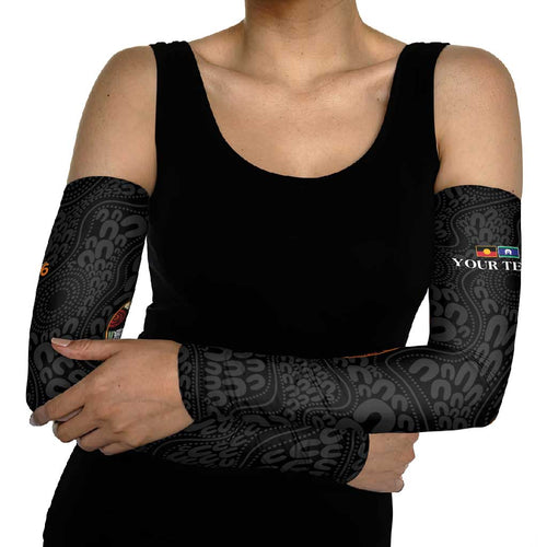 Personalised NAIDOC Deadly 50 Years Arm Sleeves Minimalist Aboriginal Art