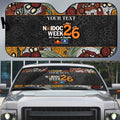 Personalised NAIDOC Deadly 50 Years Auto Sun Shade Minimalist Aboriginal Art