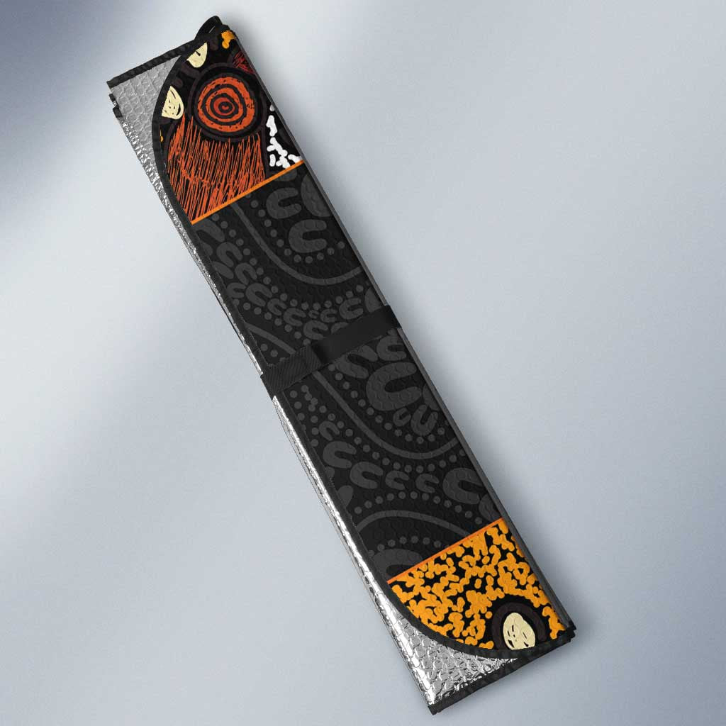Personalised NAIDOC Deadly 50 Years Auto Sun Shade Minimalist Aboriginal Art