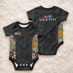 Personalised NAIDOC Deadly 50 Years Baby Onesie Minimalist Aboriginal Art