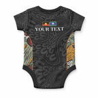 Personalised NAIDOC Deadly 50 Years Baby Onesie Minimalist Aboriginal Art