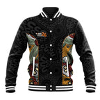 Personalised NAIDOC Deadly 50 Years Baseball Jacket Minimalist Aboriginal Art