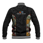 Personalised NAIDOC Deadly 50 Years Baseball Jacket Minimalist Aboriginal Art