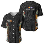 Personalised NAIDOC Deadly 50 Years Baseball Jersey Minimalist Aboriginal Art