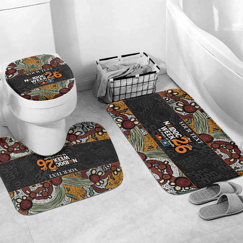 Personalised NAIDOC Deadly 50 Years Bathroom Set Minimalist Aboriginal Art