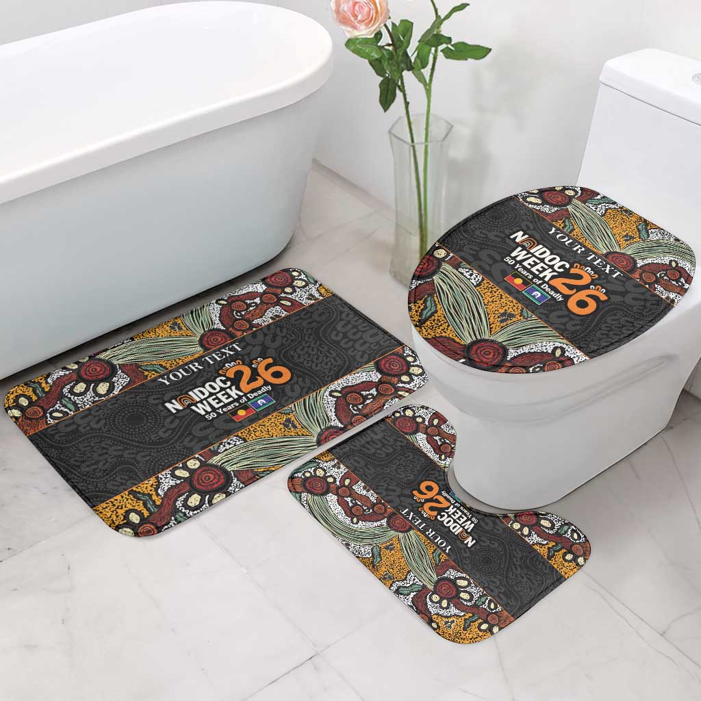 Personalised NAIDOC Deadly 50 Years Bathroom Set Minimalist Aboriginal Art