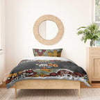 Personalised NAIDOC Deadly 50 Years Bedding Set Minimalist Aboriginal Art