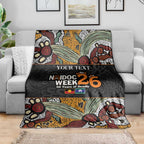 Personalised NAIDOC Deadly 50 Years Blanket Minimalist Aboriginal Art