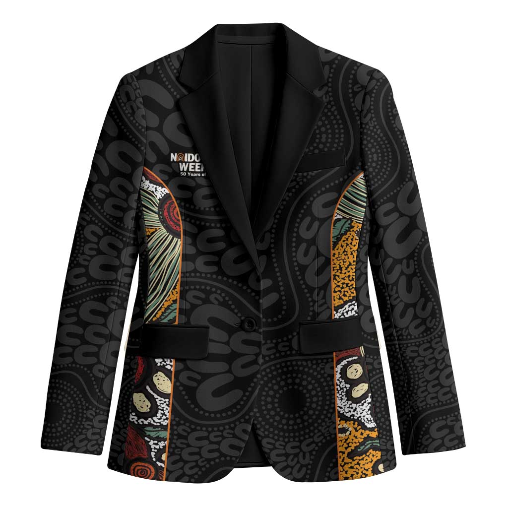 Personalised NAIDOC Deadly 50 Years Blazer Minimalist Aboriginal Art