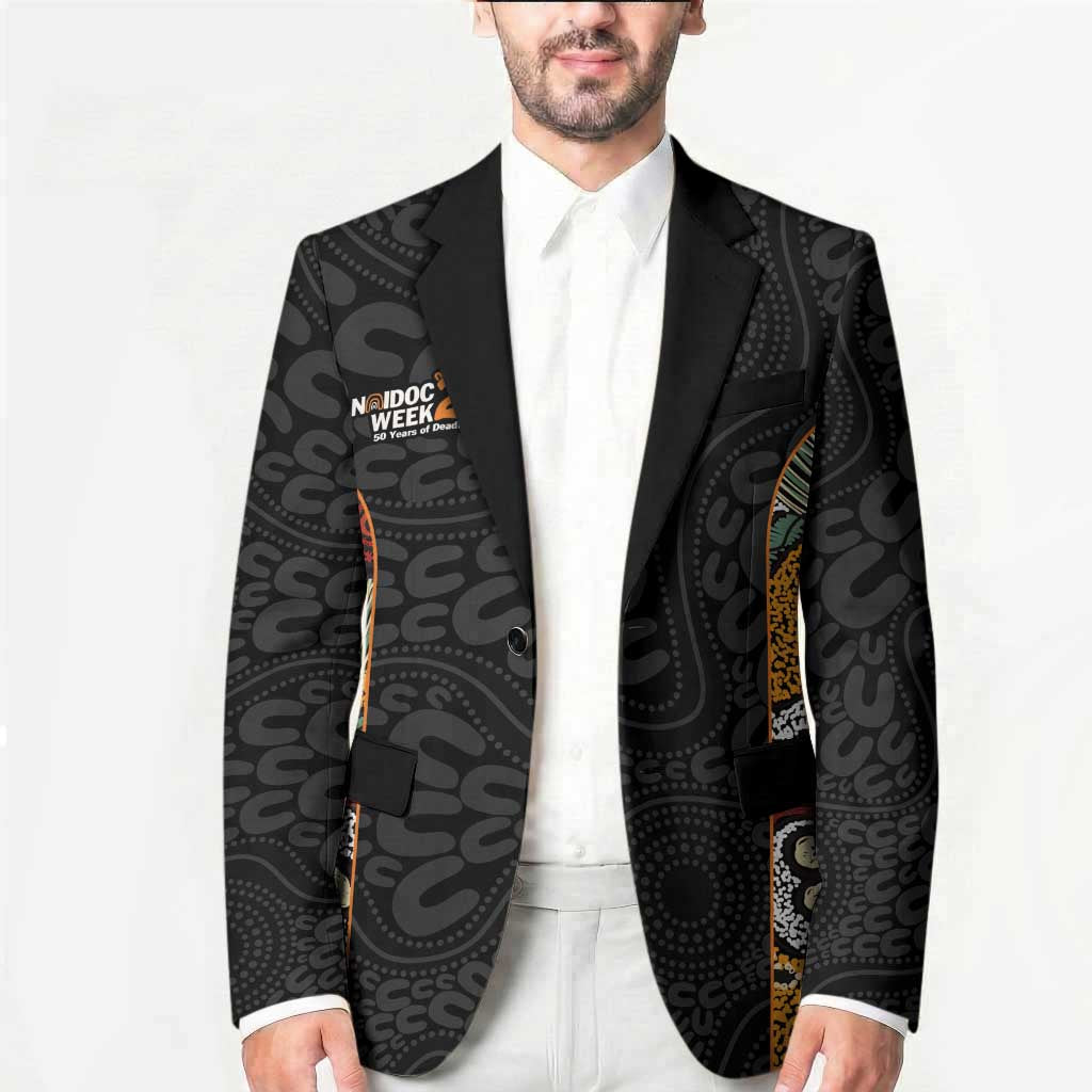 Personalised NAIDOC Deadly 50 Years Blazer Minimalist Aboriginal Art