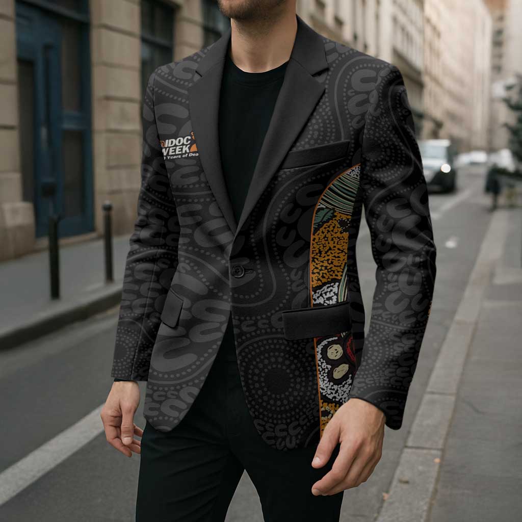 Personalised NAIDOC Deadly 50 Years Blazer Minimalist Aboriginal Art