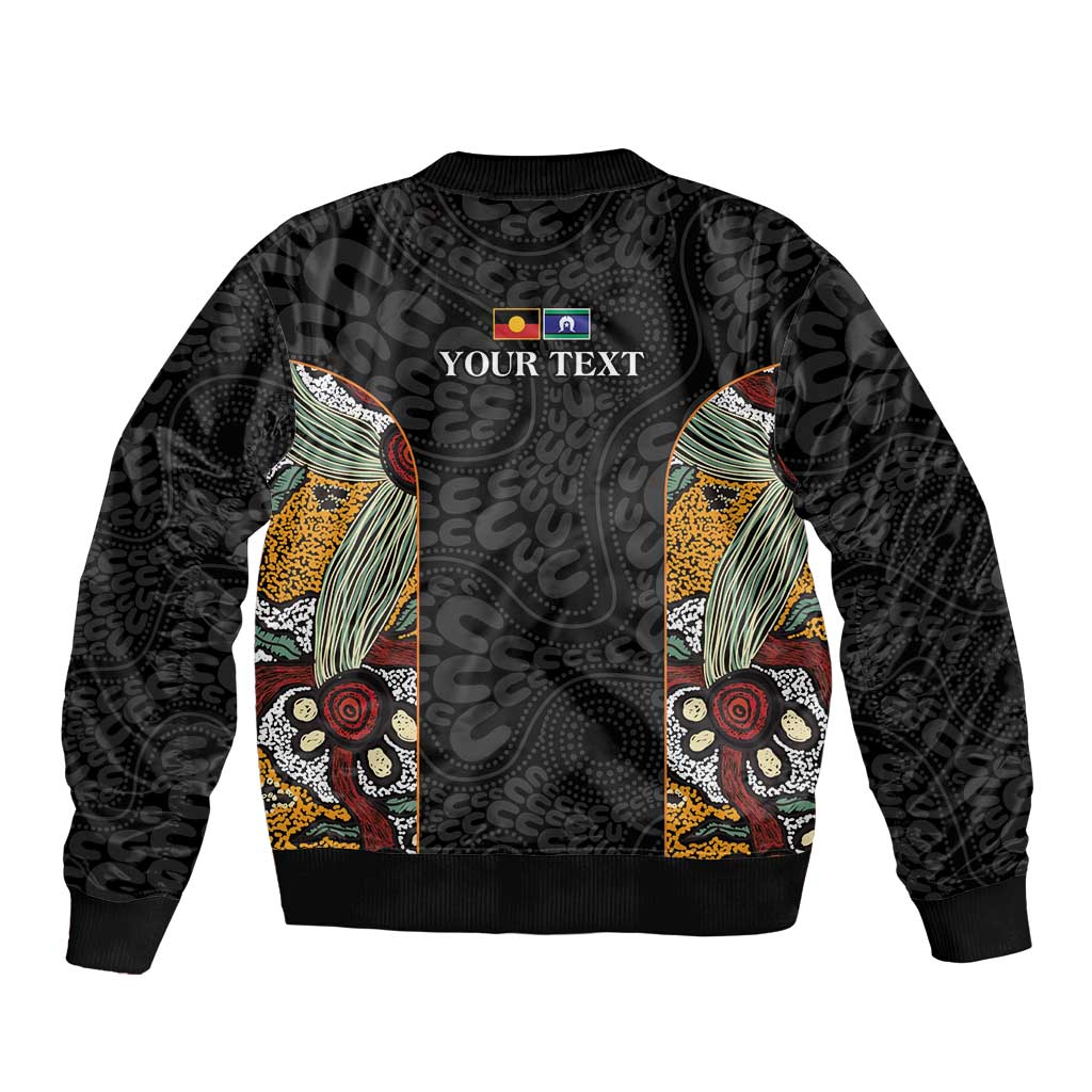 Personalised NAIDOC Deadly 50 Years Bomber Jacket Minimalist Aboriginal Art