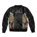 Personalised NAIDOC Deadly 50 Years Bomber Jacket Minimalist Aboriginal Art