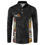 Personalised NAIDOC Deadly 50 Years Button Sweatshirt Minimalist Aboriginal Art