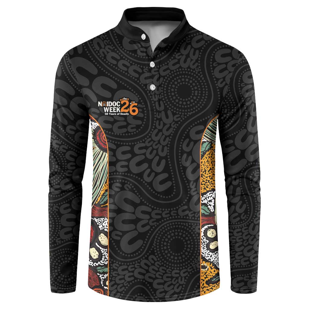 Personalised NAIDOC Deadly 50 Years Button Sweatshirt Minimalist Aboriginal Art