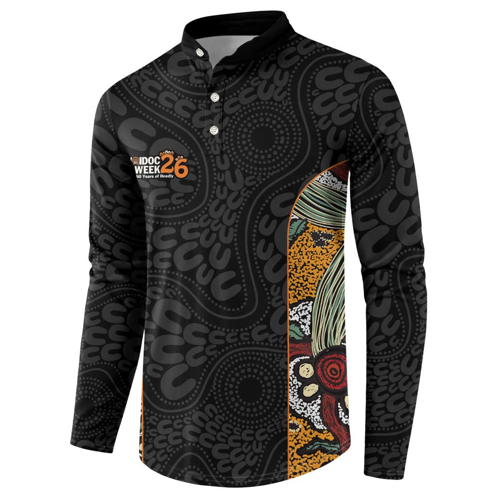 Personalised NAIDOC Deadly 50 Years Button Sweatshirt Minimalist Aboriginal Art