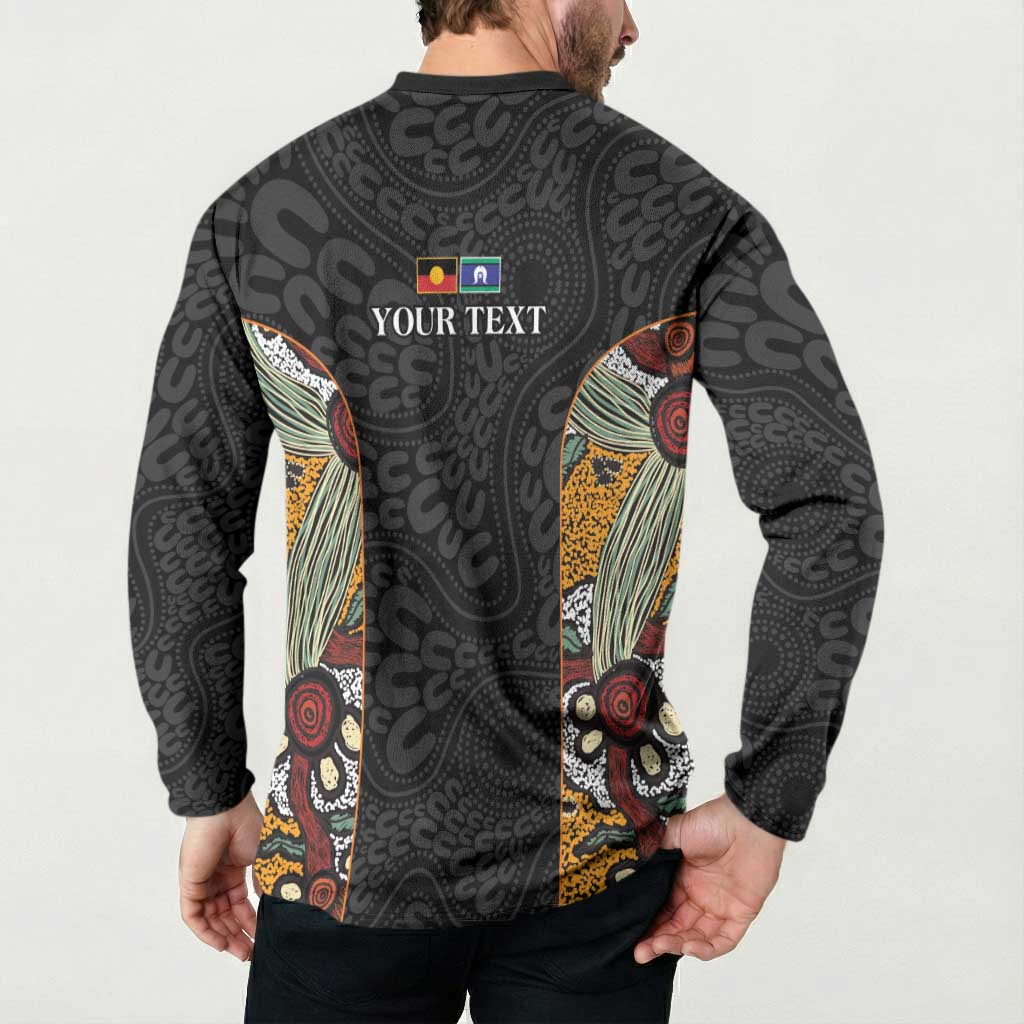 Personalised NAIDOC Deadly 50 Years Button Sweatshirt Minimalist Aboriginal Art