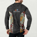 Personalised NAIDOC Deadly 50 Years Button Sweatshirt Minimalist Aboriginal Art