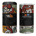 Personalised NAIDOC Deadly 50 Years 4 in 1 Can Cooler Tumbler Minimalist Aboriginal Art
