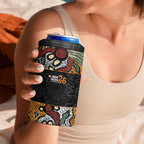Personalised NAIDOC Deadly 50 Years 4 in 1 Can Cooler Tumbler Minimalist Aboriginal Art