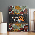 Personalised NAIDOC Deadly 50 Years Canvas Wall Art Minimalist Aboriginal Art