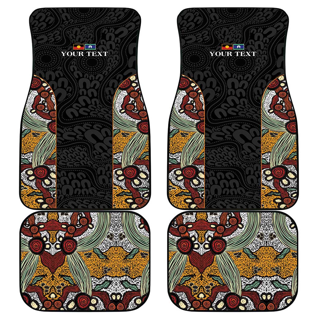 Personalised NAIDOC Deadly 50 Years Car Mats Minimalist Aboriginal Art