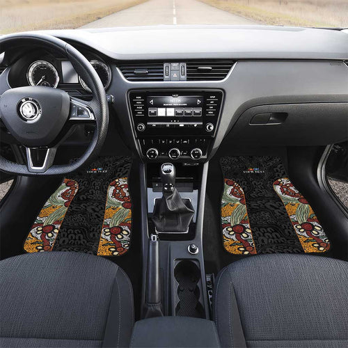 Personalised NAIDOC Deadly 50 Years Car Mats Minimalist Aboriginal Art
