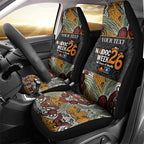 Personalised NAIDOC Deadly 50 Years Car Seat Cover Minimalist Aboriginal Art