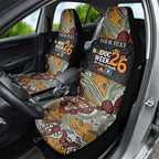 Personalised NAIDOC Deadly 50 Years Car Seat Cover Minimalist Aboriginal Art