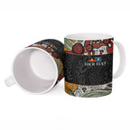 Personalised NAIDOC Deadly 50 Years Ceramic Mug Minimalist Aboriginal Art