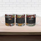 Personalised NAIDOC Deadly 50 Years Ceramic Mug Minimalist Aboriginal Art