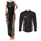Personalised NAIDOC Deadly 50 Years Couples Matching Tank Maxi Dress and Long Sleeve Button Shirt Minimalist Aboriginal Art