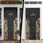 Personalised NAIDOC Deadly 50 Years Door Cover Minimalist Aboriginal Art