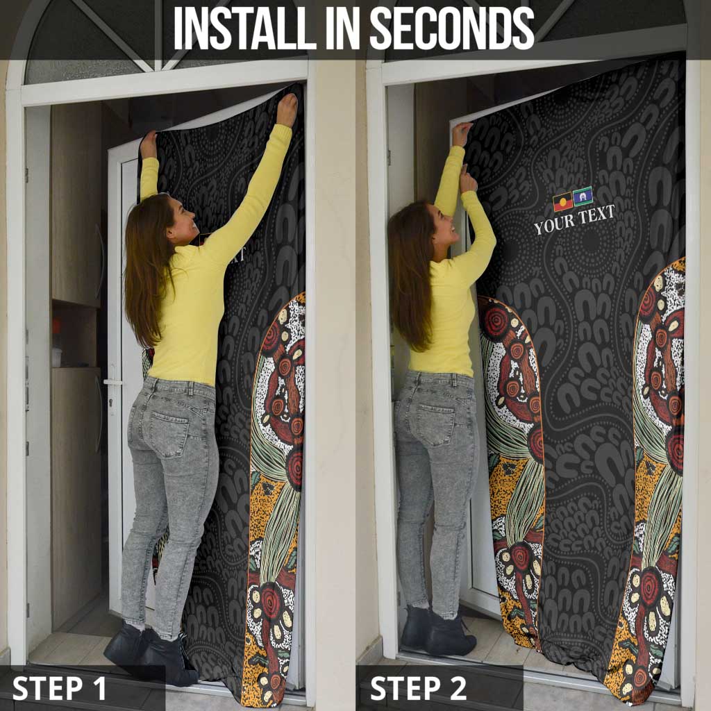 Personalised NAIDOC Deadly 50 Years Door Cover Minimalist Aboriginal Art