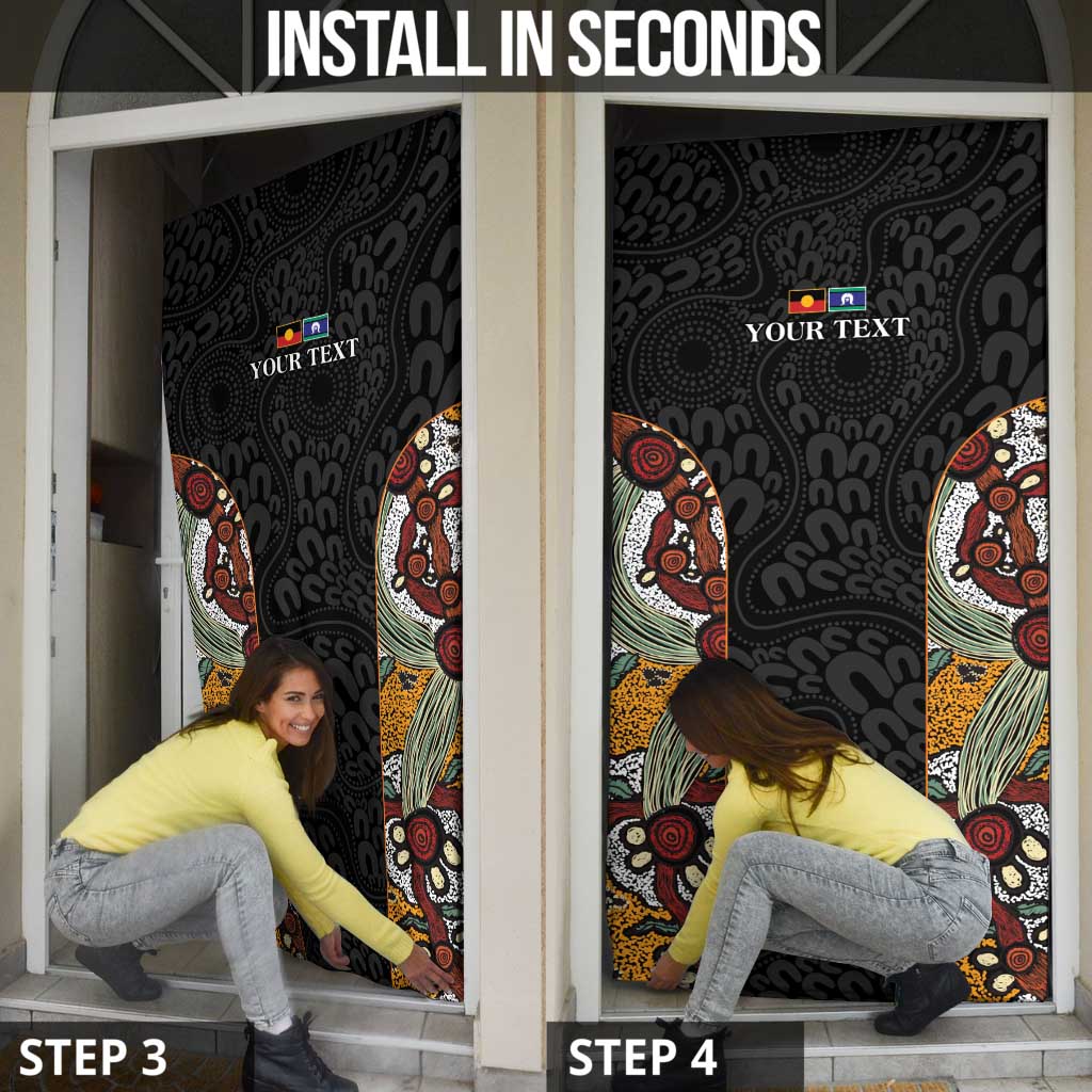 Personalised NAIDOC Deadly 50 Years Door Cover Minimalist Aboriginal Art