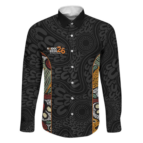 Personalised NAIDOC Deadly 50 Years Family Matching Summer Maxi Dress and Hawaiian Shirt Minimalist Aboriginal Art