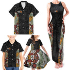 Personalised NAIDOC Deadly 50 Years Family Matching Tank Maxi Dress and Hawaiian Shirt Minimalist Aboriginal Art