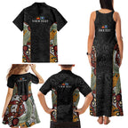Personalised NAIDOC Deadly 50 Years Family Matching Tank Maxi Dress and Hawaiian Shirt Minimalist Aboriginal Art