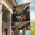 Personalised NAIDOC Deadly 50 Years Garden Flag Minimalist Aboriginal Art