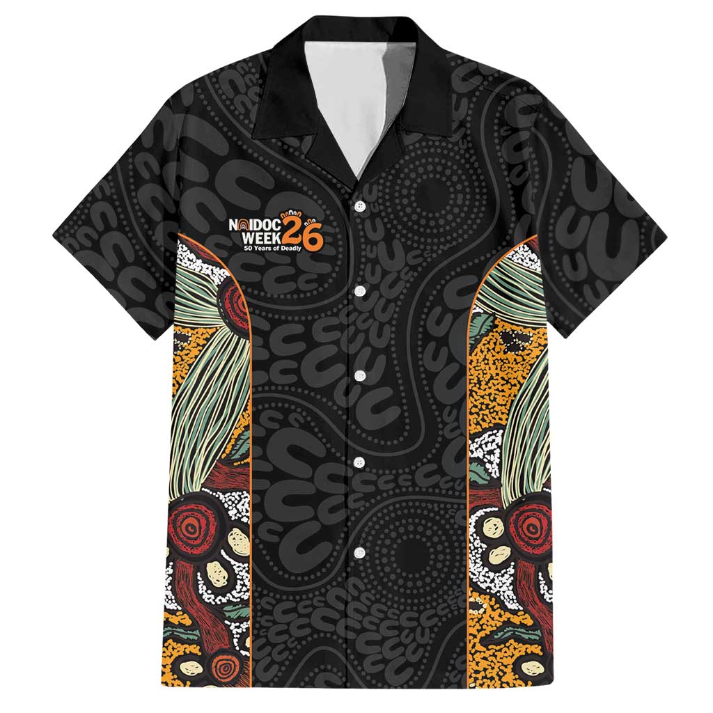 Personalised NAIDOC Deadly 50 Years Hawaiian Shirt Minimalist Aboriginal Art