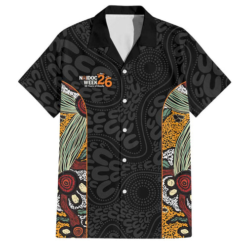 Personalised NAIDOC Deadly 50 Years Hawaiian Shirt Minimalist Aboriginal Art