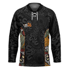 Personalised NAIDOC Deadly 50 Years Hockey Jersey Minimalist Aboriginal Art