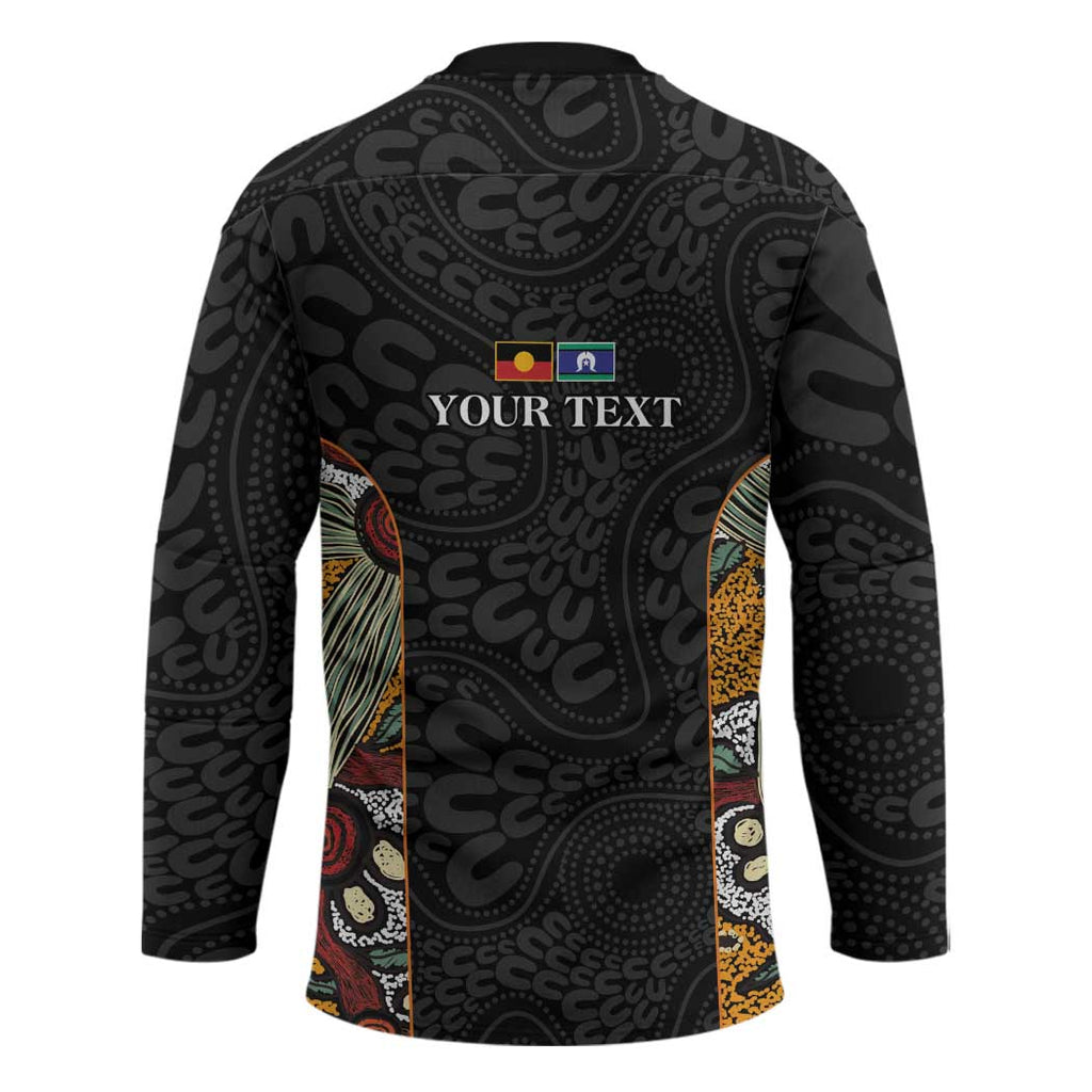 Personalised NAIDOC Deadly 50 Years Hockey Jersey Minimalist Aboriginal Art