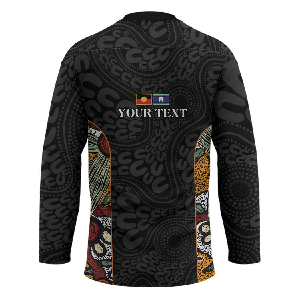 Personalised NAIDOC Deadly 50 Years Hockey Jersey Minimalist Aboriginal Art
