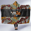 Personalised NAIDOC Deadly 50 Years Hooded Blanket Minimalist Aboriginal Art