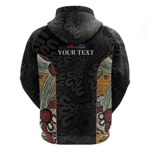 Personalised NAIDOC Deadly 50 Years Hoodie Minimalist Aboriginal Art