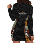 Personalised NAIDOC Deadly 50 Years Hoodie Dress Minimalist Aboriginal Art