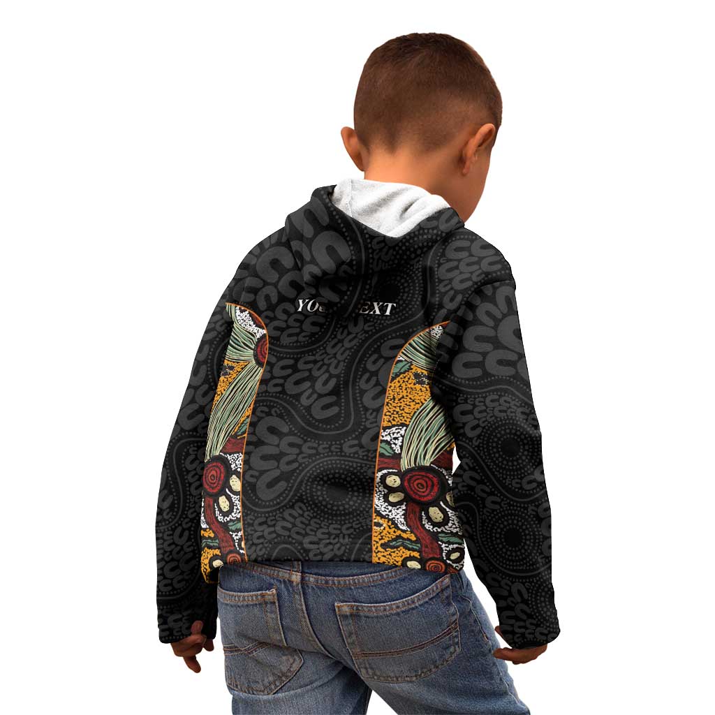 Personalised NAIDOC Deadly 50 Years Kid Hoodie Minimalist Aboriginal Art
